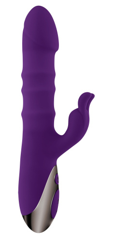 Playboy Pleasure - Hop to It - Rabbit Vibrator - Dark Purple  3