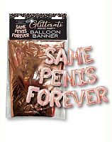 Glitterati Same Penis Balloon Banner - Pink