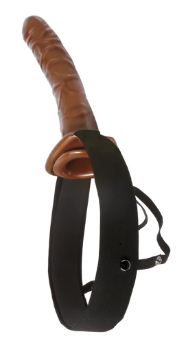 Fetish Fantasy Series 10 Inch Chocolate Dream Hollow Strap-On  2