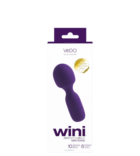 Wini Rechargeable Mini Wand - Purple  5