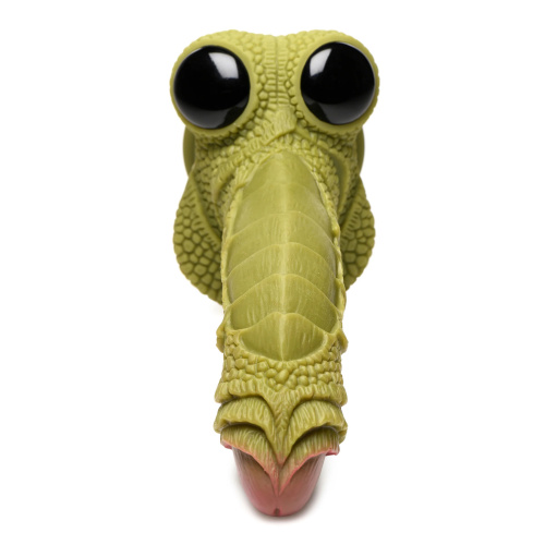 Swamp Monster Green Scaly Silicone Dildo  2