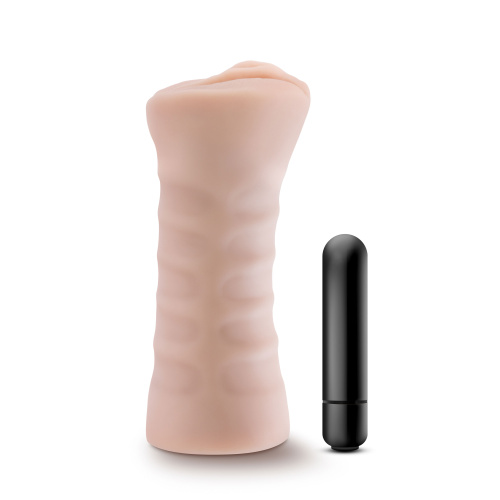 Enlust - Ayumi - Vibrating Stroker - Beige  4