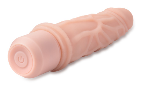 Dr. Skin Silicone - Dr. Robert - 7 Inch Vibrating  Dildo -Beige  5