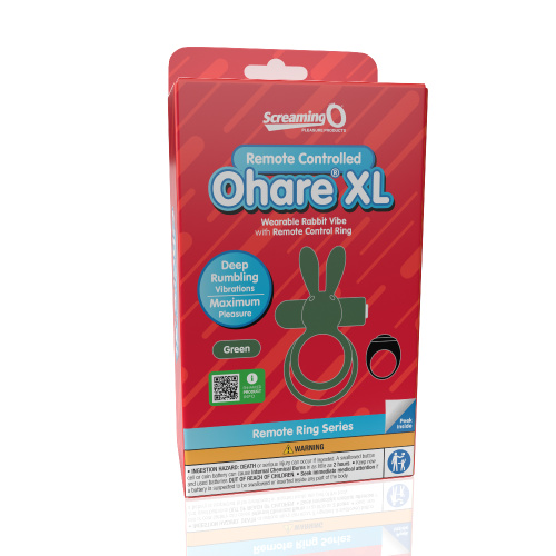 Screaming O Remote Controlled Ohare XL Vibrating  Ring - Green  3