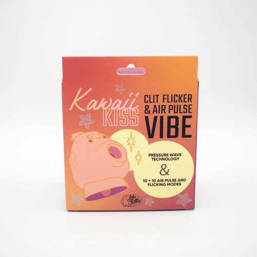 Kawaii Kiss Clit Flicker and Air Pulse Stimulator - Pink  2