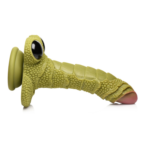 Swamp Monster Green Scaly Silicone Dildo  4