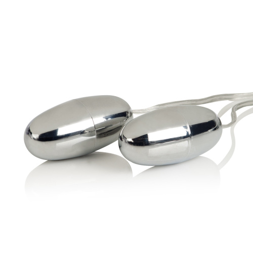 Pocket Exotics Vibrating Double Silver Bullets  3