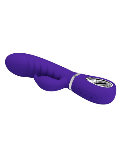Prescott Super Soft Rabbit Silicone Vibrator -  Purple  3