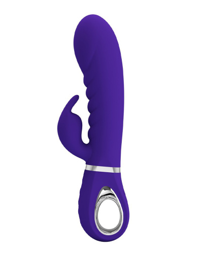 Prescott Super Soft Rabbit Silicone Vibrator -  Purple  5