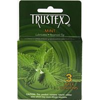 Trustex Flavored Lubricated Condoms - 3 Pack - Mint