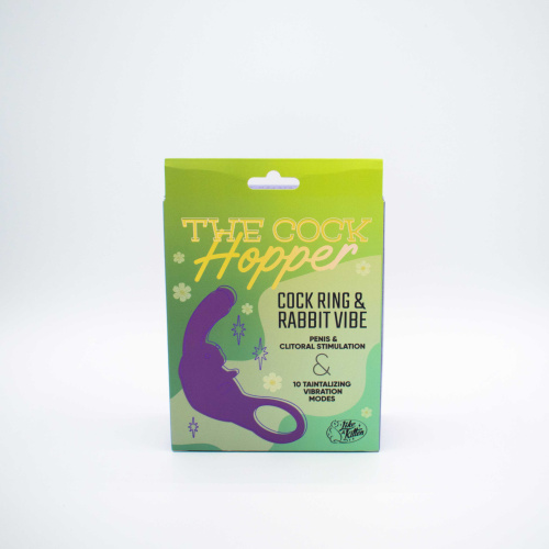 The Cock Hopper Cock Ring and Bullet Vibrator - Purple  2