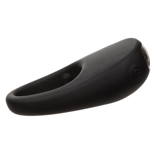 Silicone Rechargeable Pleasure Ring - Black - Black  4