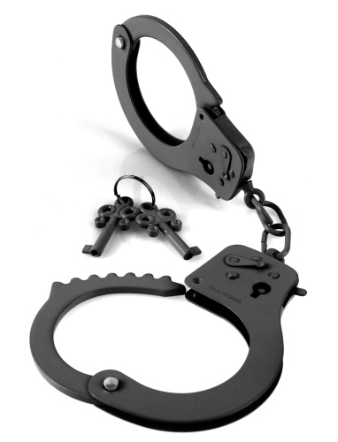 Fetish Fantasy Series Designer Metal  Handcuffs - Black  3