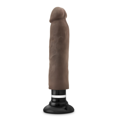Au Naturel - 11 Inch Sensa Feel Magnum Vibrating  Dong - Chocolate  3