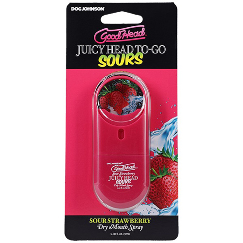 Goodhead Juicyhead Dry Mouth Spray  to Go - Sour Strawberry .30 Oz  2