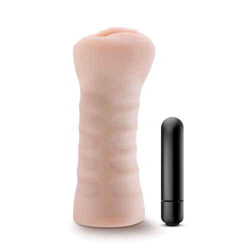 Enlust - Destini - Vibrating Stroker - Beige  2