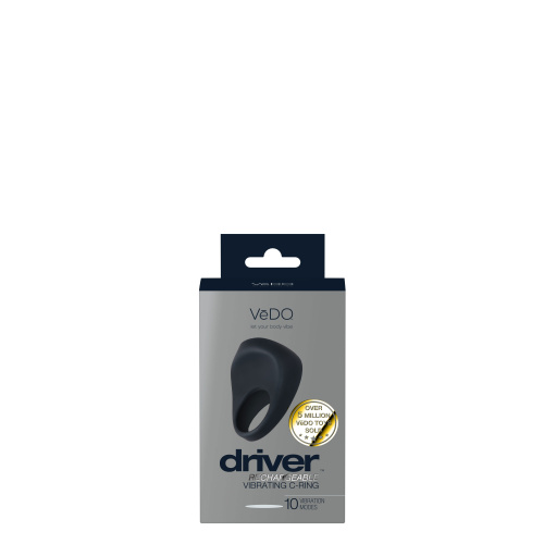 Driver Rechargeable Vibrating C-Ring - Black  5