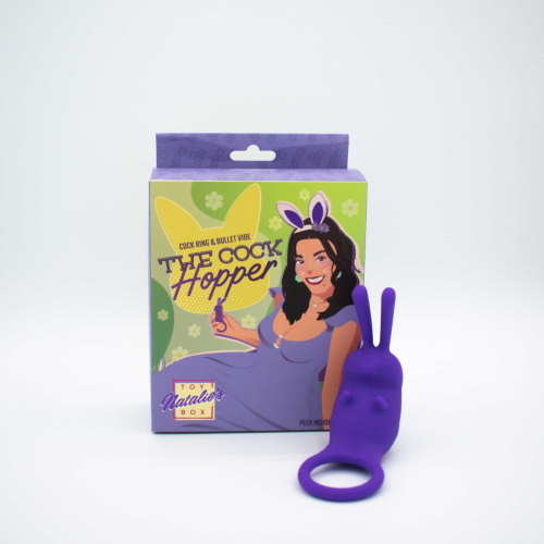 The Cock Hopper Cock Ring and Bullet Vibrator - Purple  3