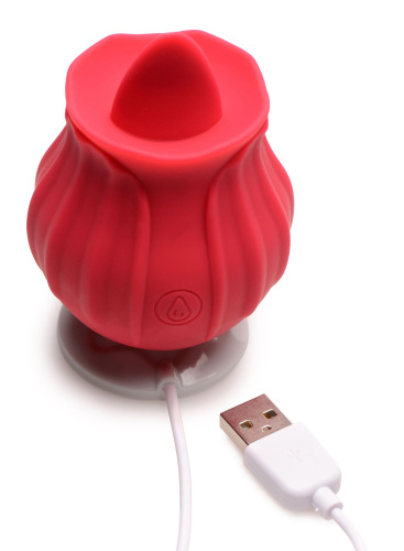Bloomgasm - Wild Violet 10x Licking Clit Stimulator - Red  3