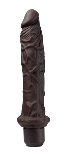 Dr. Skin Silicone - Dr. Richard - 9 Inch Vibrating Dildo - Brown  3