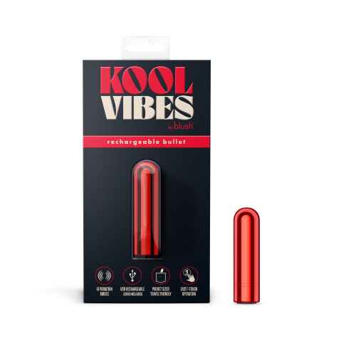 Kool Vibes - Rechargeable Mini Bullet - Cherry  3