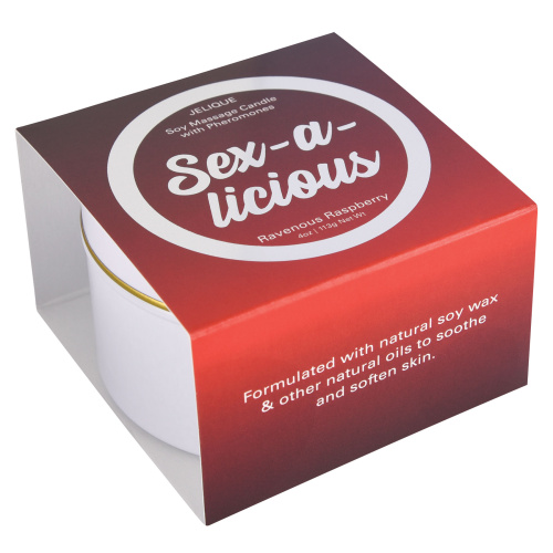 Mood Candle - Sex-a-Licious - Ravenous Raspberry - 4 Oz. Jar  2
