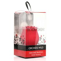 Orchids Wild Vibrating Pinpoint Rose Tickler - Red