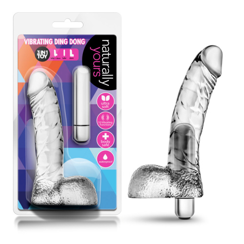 Naturally Yours - Vibrating Ding Dong - Clear  4