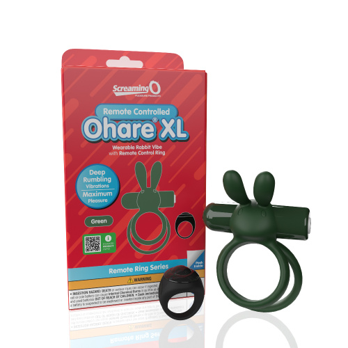 Screaming O Remote Controlled Ohare XL Vibrating  Ring - Green  4