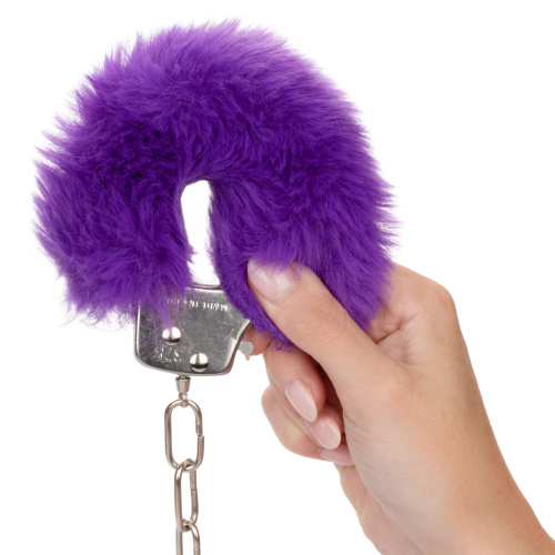Ultra Fluffy Furry Cuffs - Purple  3
