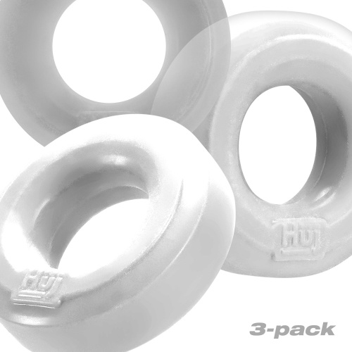 Huj3 C-Ring 3-Pack - White / Clear Ice  2