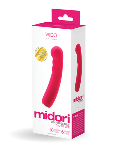 Midori Rechargeable G-Spot Vibe - Foxy Pink  4