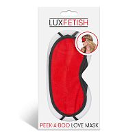 Peek-a-Boo Love Mask - Red
