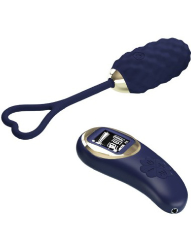 Vivian Remote Control Vibrating Egg - Blue  2