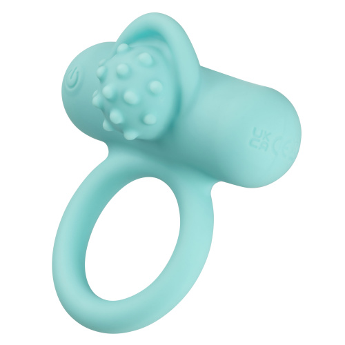 Silicone Rechargeable Nubby Lover's Delight - Blue  3