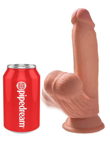 7 Inch Triple Density Cock With Swinging Balls - Tan  5