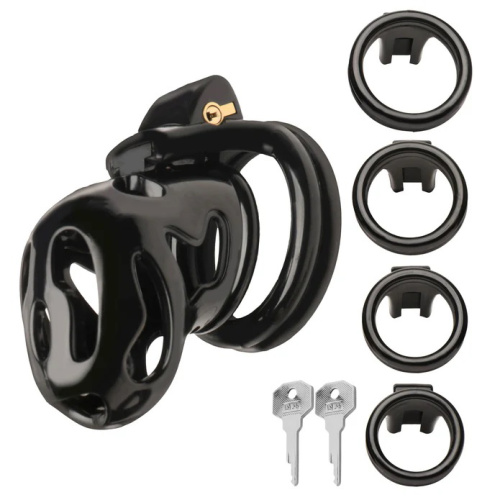 Hard Stop Double Ring Chastity Cage  2