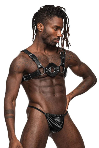 Libra Leather Harness - Black  3