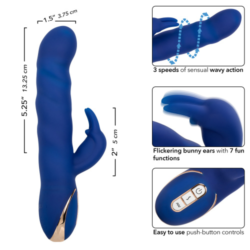 Jack Rabbit Signature Silicone Wave Motion Rabbit  - Blue  4