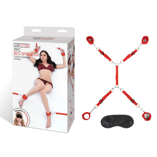 7 Pc Bed Spreader - Red  4