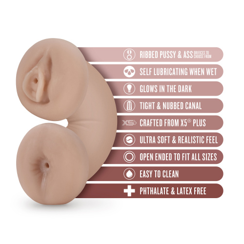 Enlust - Tasha - Soft and Wet Glow in the Dark  Stroker - Beige  2