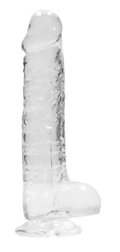 8 Inch Realistic Dildo With Balls - Translucent  5