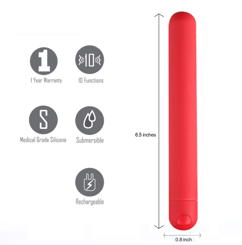 Abbie X-Long Super Charged Bullet - Red  4