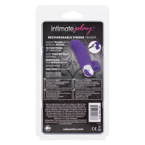 INTIMATE PLAY RECHARGEABLE FINGER TEASER  2