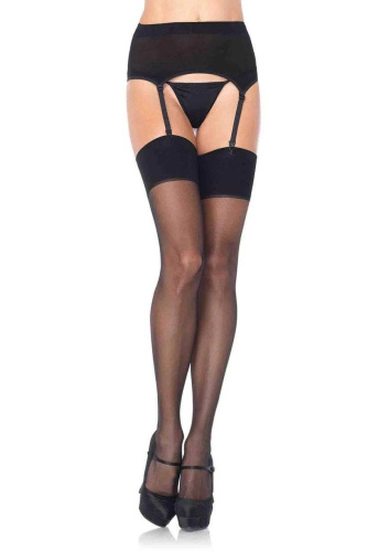 Zara Garter Belt and Stocking - One Size - Black  3