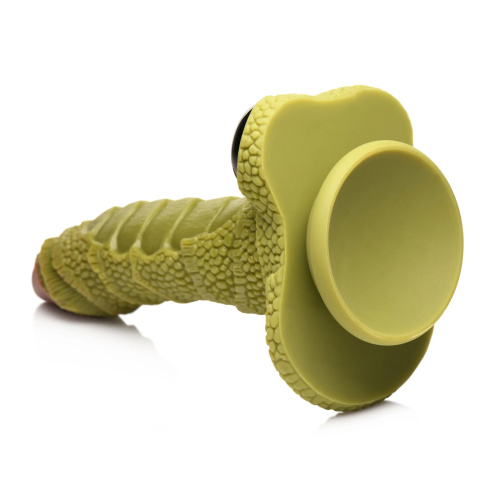 Swamp Monster Green Scaly Silicone Dildo  3