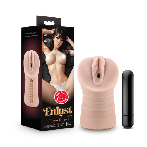 Enlust - Ayumi - Vibrating Stroker - Beige  2
