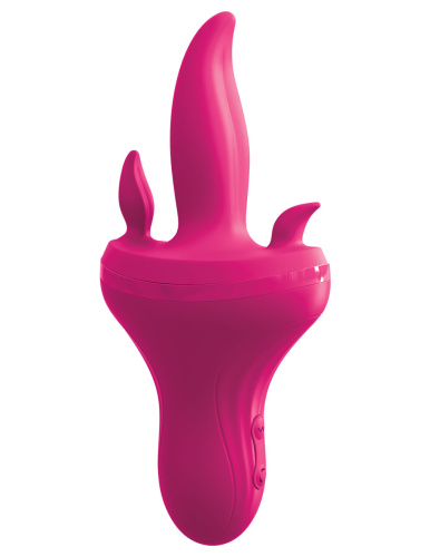 Threesome Holey Trinity Triple Tongue Vibrator -  Pink  2