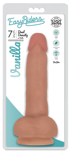Easy Riders 7 Inch Slim Dong With Balls - Vanilla  2