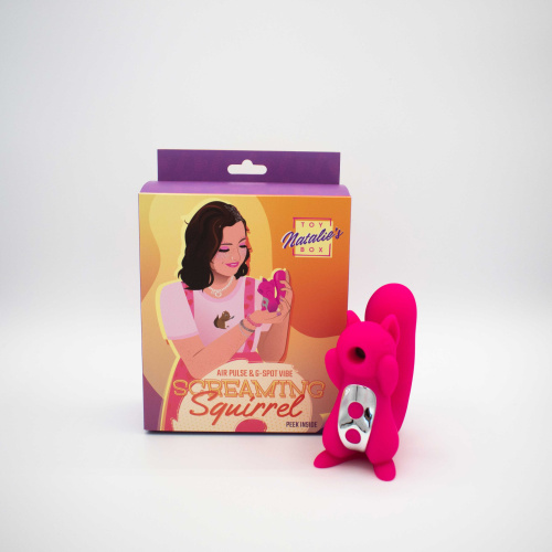 Screaming Squirrel Air Pulse and G-Spot Vibrator - Pink  3